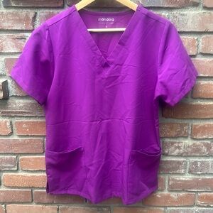 Mandala scrub top fuschia pink medium